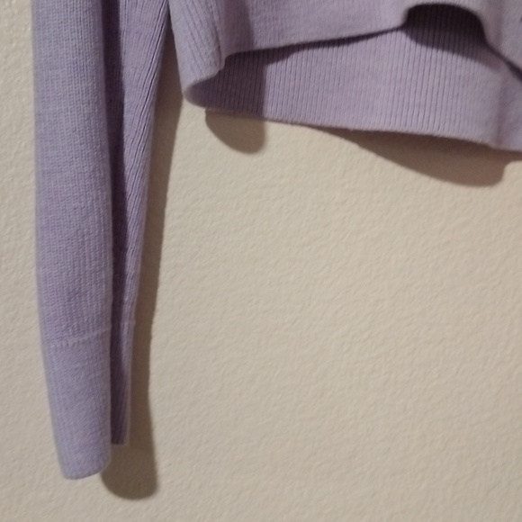 Lululemon Crop Sweater LAVENDER PURPLE - Picture 3 of 4
